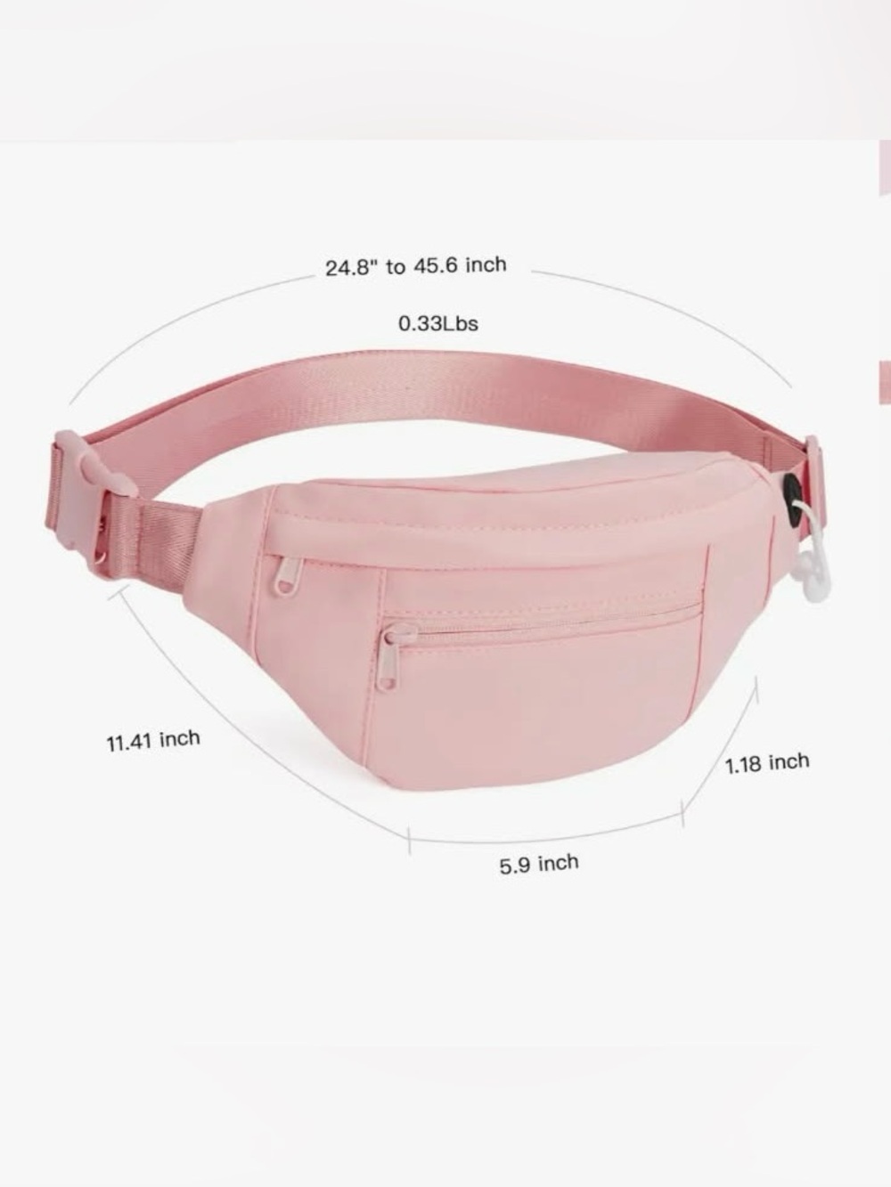 Pink Fanny Pack Bag - Picture 7 of 7